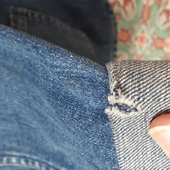 JM Collection Petite Cotton Jean Jacket, Size 12P - Picture 8 of 8